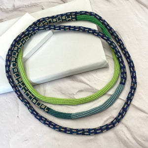 Infinity Necklace Teals & Blues Appeal